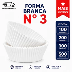 Formas De Papel N-03 Para Docinhos Empada Com 100/200/300/500 Unidades