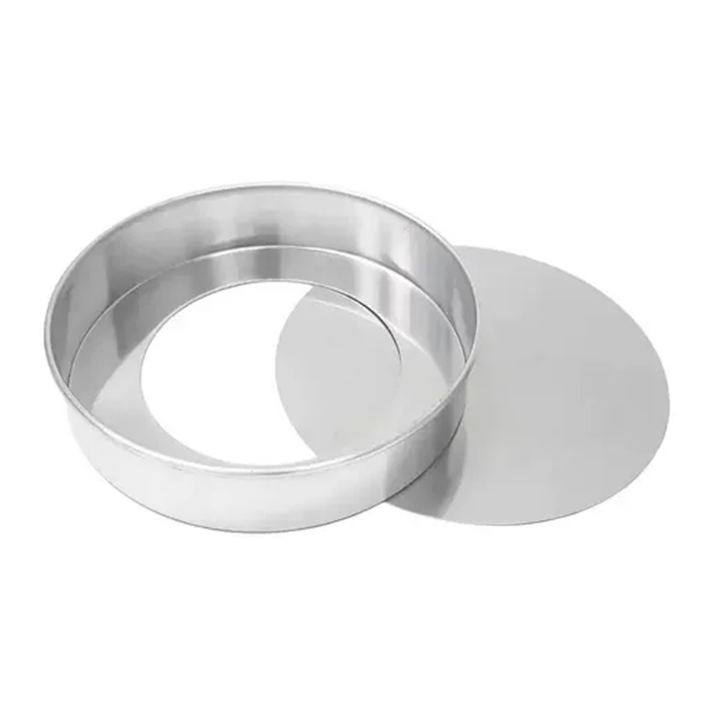 Kit 2 Forma Assadeira Em Aluminio Redonda Fundo Removível Grande 30cm Confeitaria Cozinha Multiuso