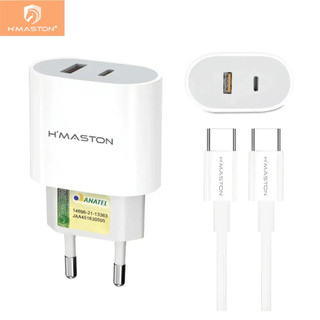 H'maston LR28 Carregador 50W Turbo  Fonte Carregar Celular Portátil Com Cabo Tipo-c Light…