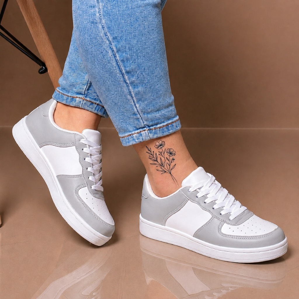 Tênis Casual Feminino Mais Vendido -Conforto e Estilo para Trabalho, Escola e Passeios