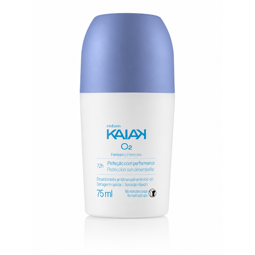 Desodorante Roll-on Kaiak O2 Feminino 75ml Natura