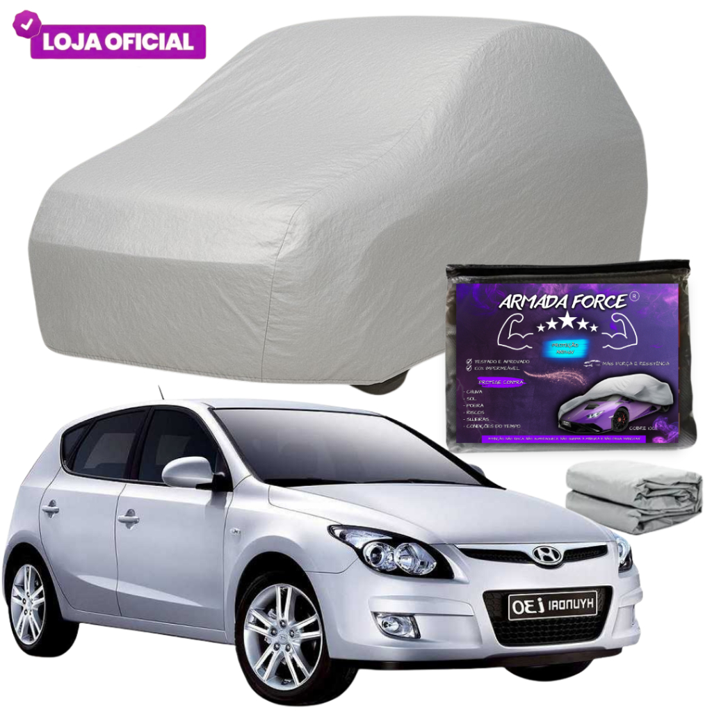 Capa Cobrir i30 Forrada ARMADA FORCE 100% Impermeável Protege Sol Chuva Poeira Proteção Anti-UV