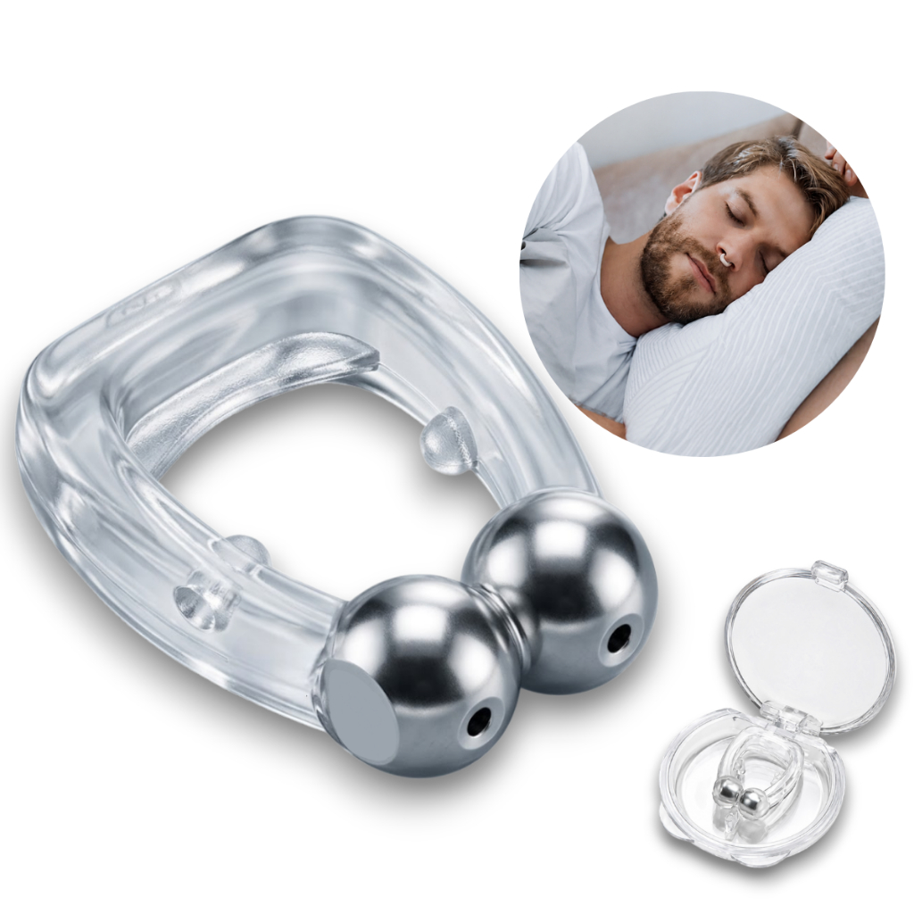 Clip Nasal Magnético Anti Ronco Melhore o Sono com Silicone Macio e Confortável