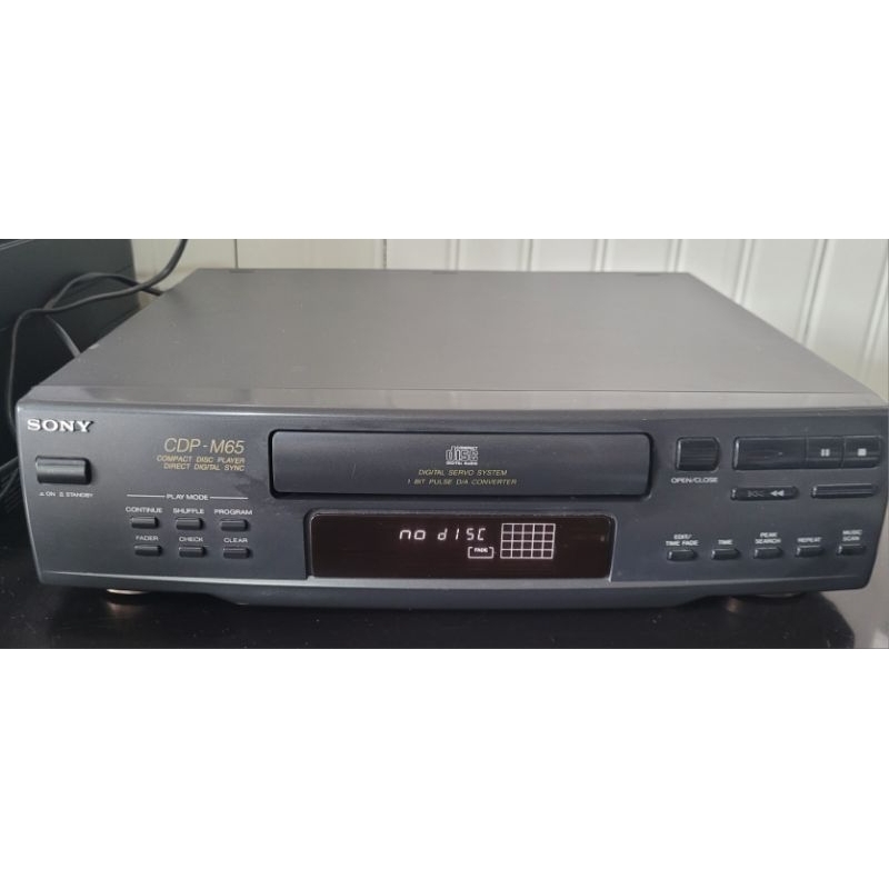 Antigo Aparelho Toca CDs Sony - Compact Disc Player CDP - M65