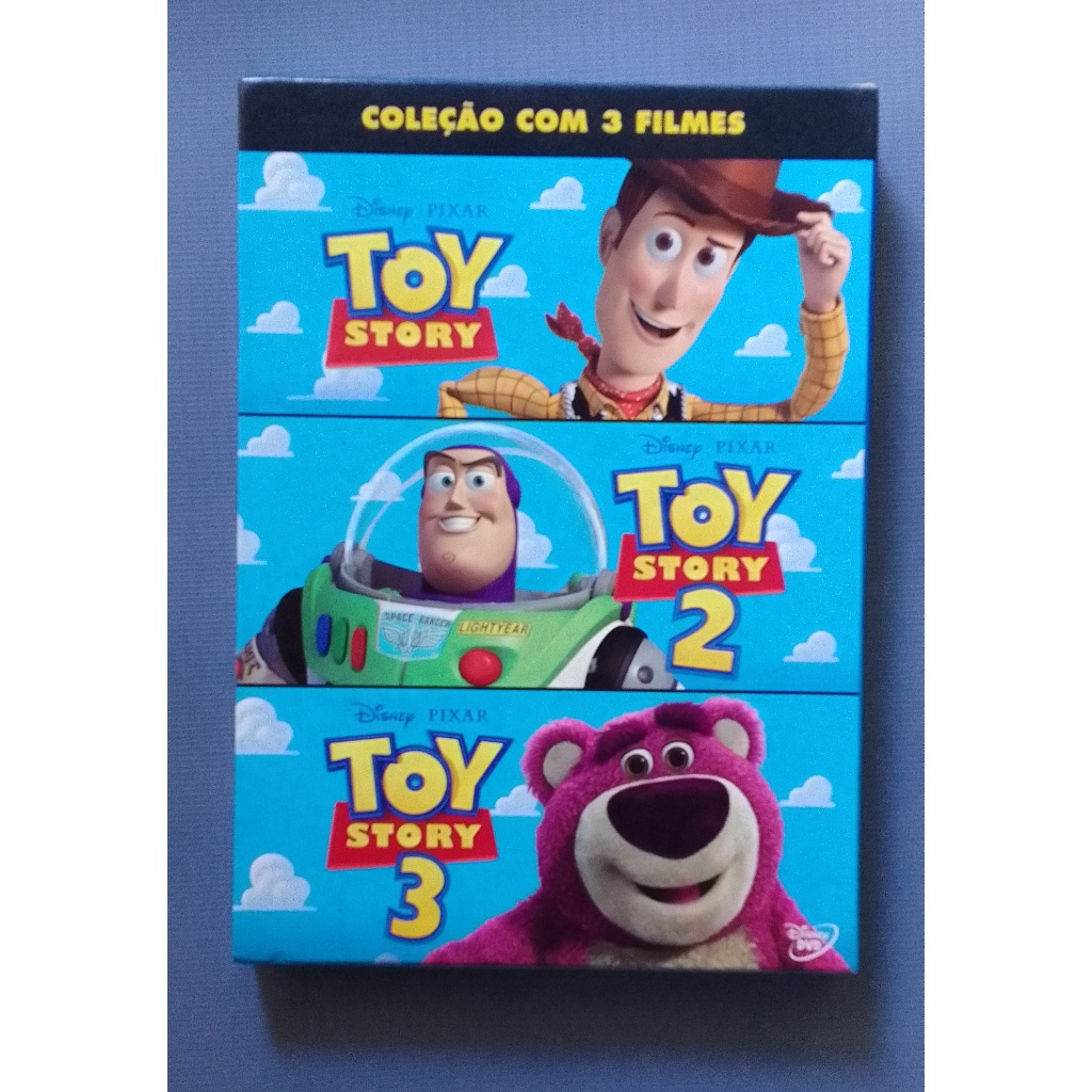 Dvd Toy Story triplo 1, 2 e 3