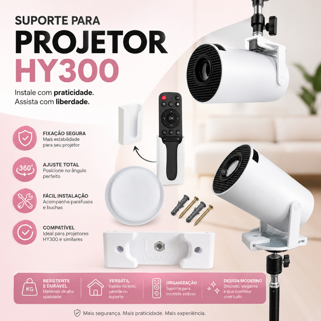 Suporte para Projetor HY300 Parede, Teto ou Tripé MagCubic Salange Transpeed