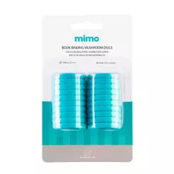 Disco Cogumelo para Caderno Inteligente Azul Água Mimo - 35 mm - 20 Unids