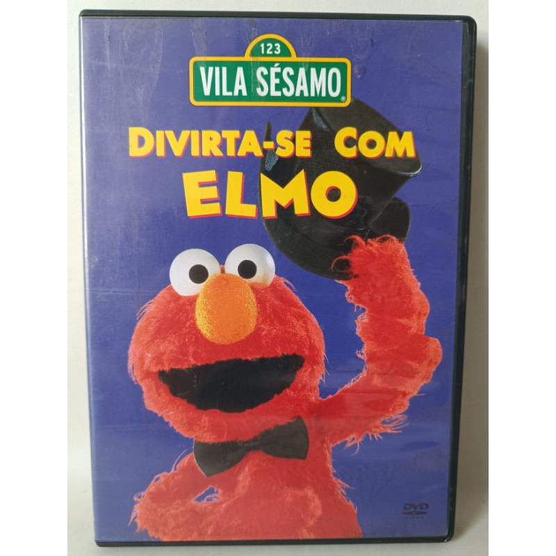 DVD 123 Vila Sésamo Divirta-se Com Elmo infantil raridade clássico colecionador