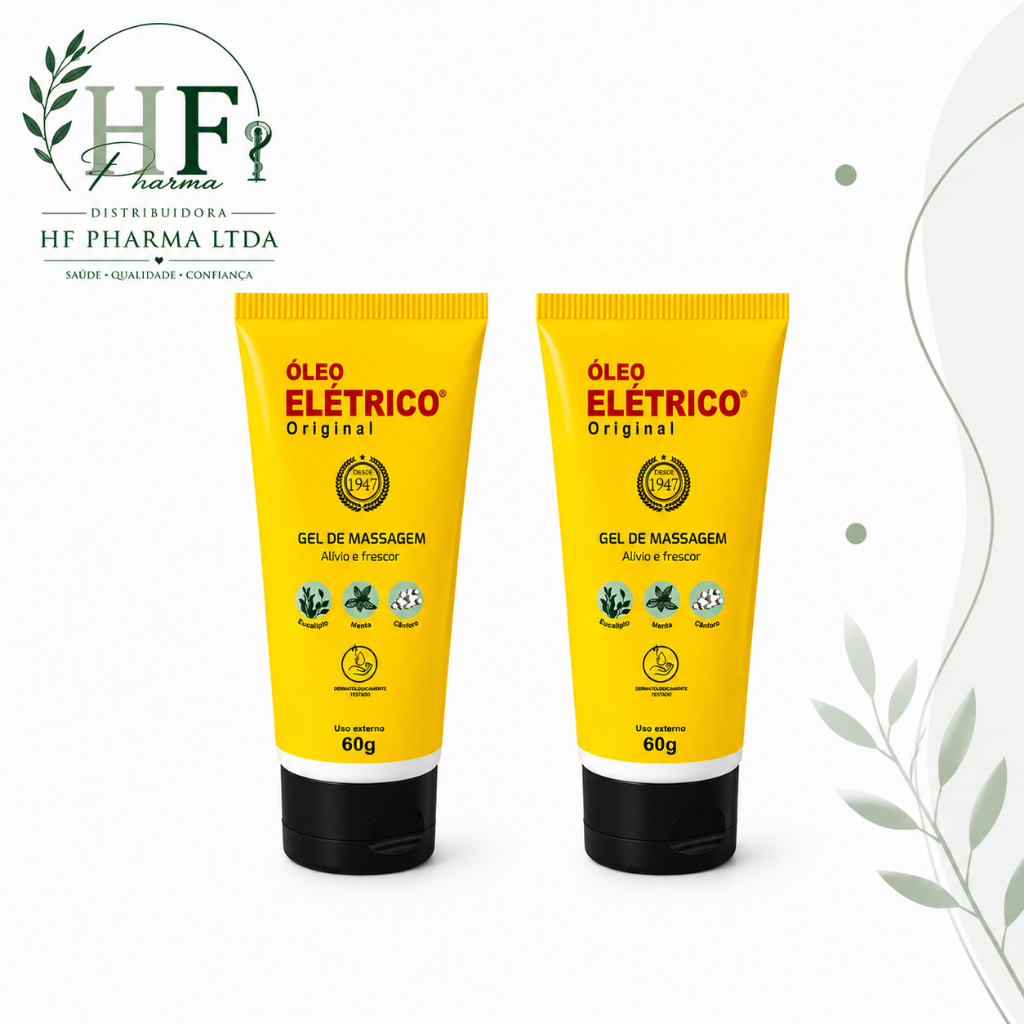 Kit com 2 unidade - Melhor Óleo para Massagem - ÓLEO ELÉTRICO ORIGINAL 60ml.