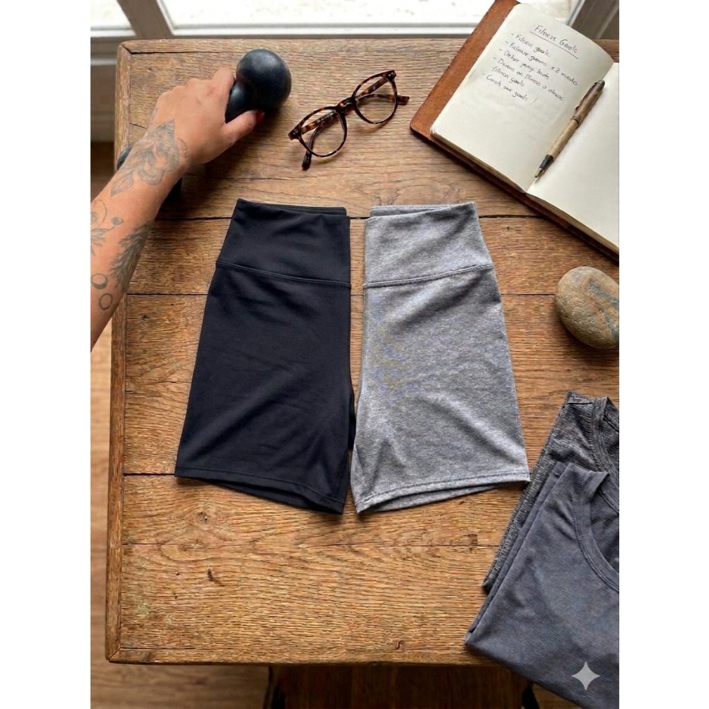 Shorts Academia Fitnes Legging Meia Coxa Suplex Feminino Reforçado Não fica Transparente