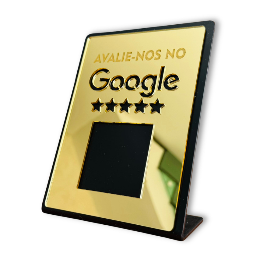 Placa Avaliação Google para Comércio Estabelecimento Google Negócios Display