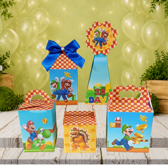 Kit Personalizado Super Mário Bros / Lembrancinha de Festa Infantil / Aniversário / Desmontadas