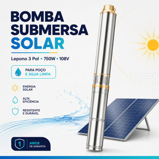 Bomba Submersa Solar Lepono 3 Pol Cpip108-750-3.2-98-75 750w 108v