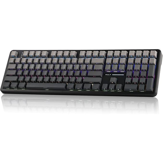 Teclado Aula Win60 MAX HE e F108 Pro RGB Gamer Mecânico Switch Magnético Wireless USB-C e Full Size