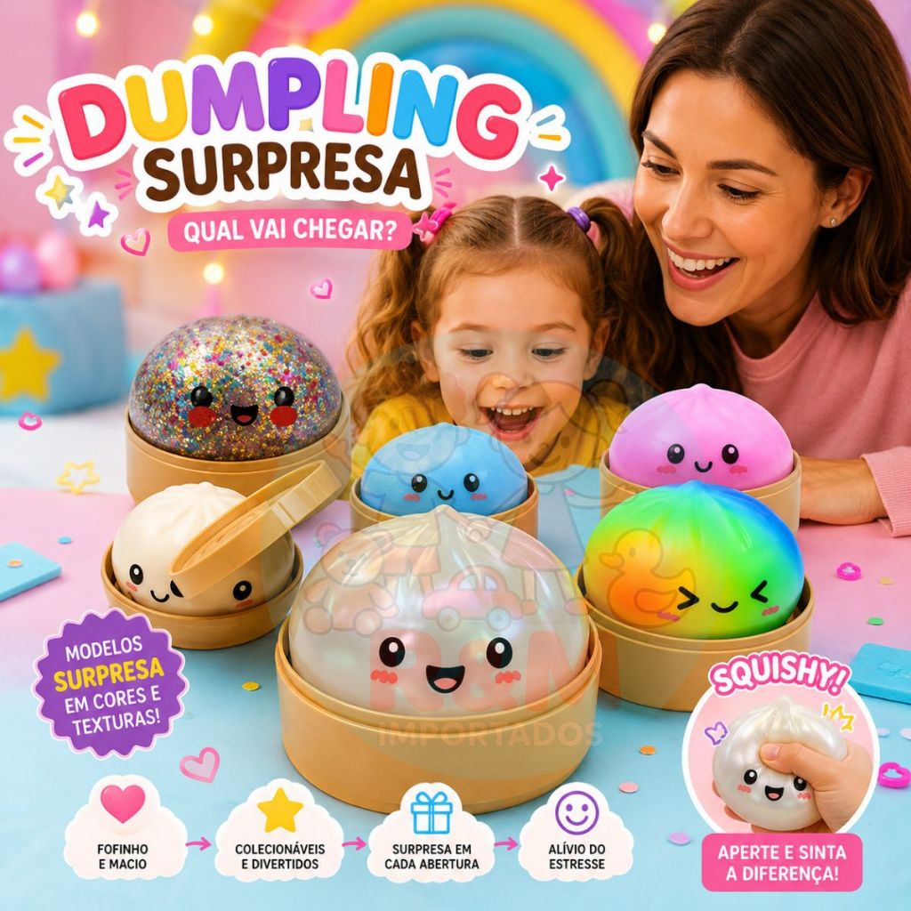 Squishy Mini Bao Antistresse Fidget Toy