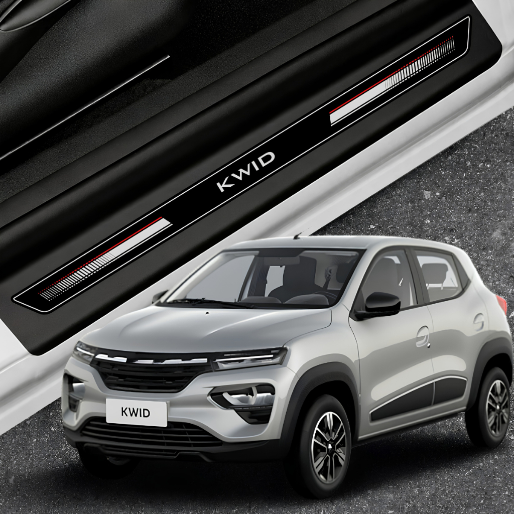 Soleira Speed Renault Kwid Protetora de Porta 8 Peças 2017 2018 2019 2020 2021 2022 2023 24 25 2026