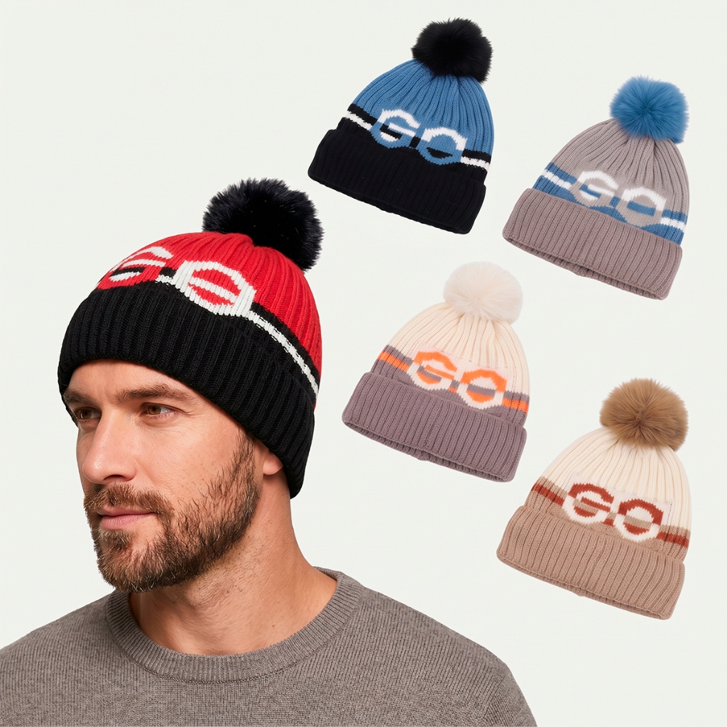 Touca Forrada Pompom Inverno Gorro Adulto Unissex Feminina Quente Pelúcia  Garanta o conforto e o estilo nos dias frios