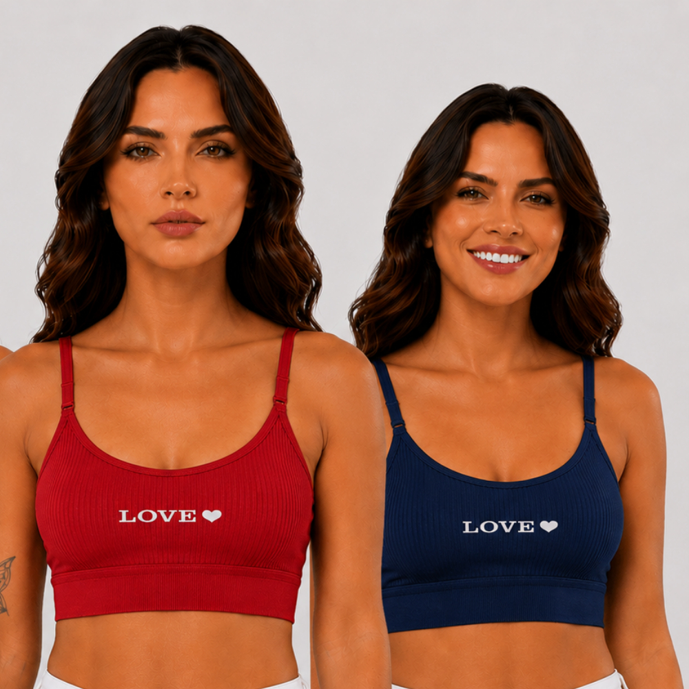 Top Canelado Sem Bojo Academia Alça Ajustavel Moda Fitness Sutia Feminino Sem Aro