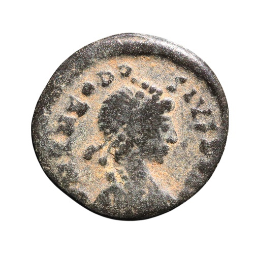 Teodósio I - Moeda do Império Romano (379–395 d.C.) - Nicomédia - c. 379-395 d.C
