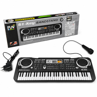 Teclado Musical Infantil 61 Teclas Com Microfone E Fonte