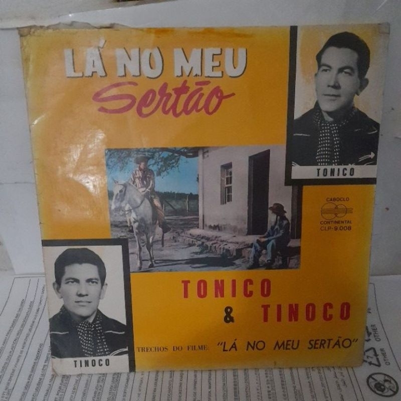 lp vinil tonico e tinoco lá no meu sertão
