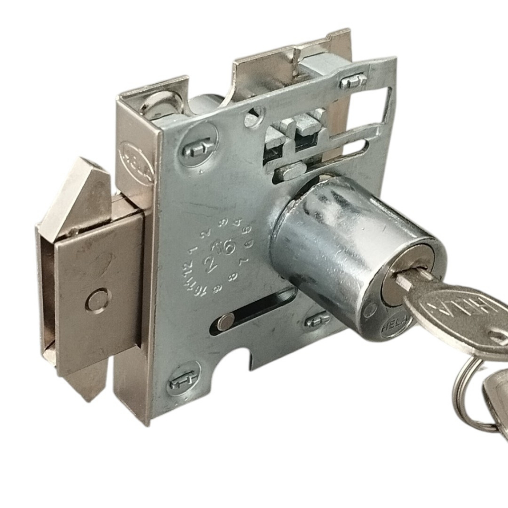 Fechadura cilindro para porta de correr blindex, HELA.