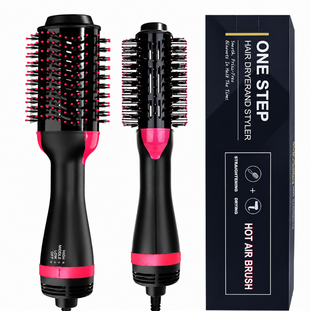 Escova Secadora Alisador Elétrica Quente Cabelo Com 3 Em1 Hair Styler APENAS 110V