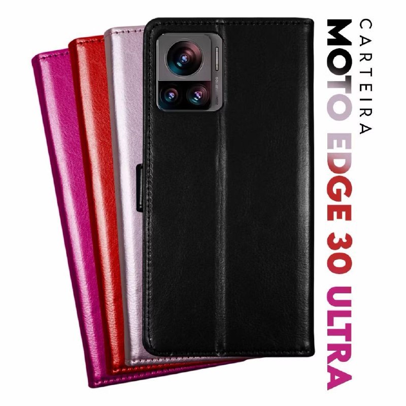 Capa de carteira flip cover Proteção completa 360° Fecho magnético MOTOROLA EDGE 30 ULTRA