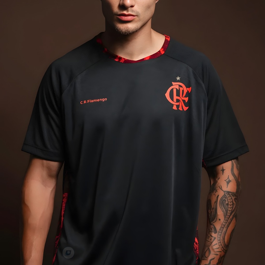 Camiseta Masculina Flamengo Blood Resistente Licenciada Oficial - Original