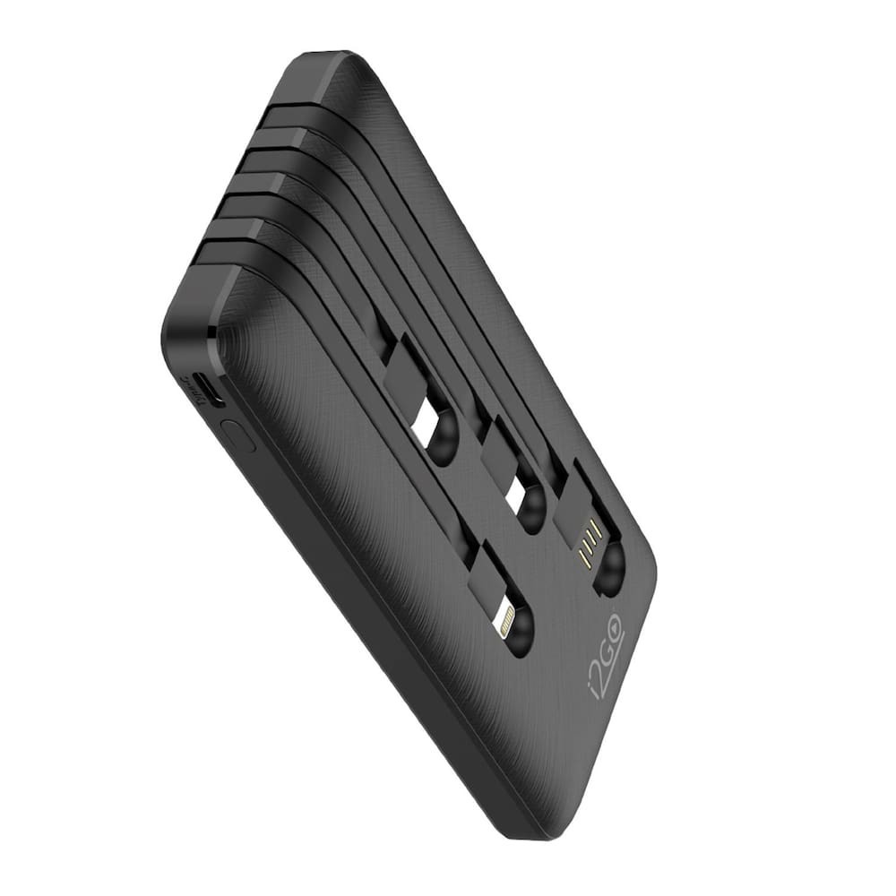 Power Bank Plus 10000mAh 4 em 1 USB-C Lightning e Micro USB i2GO