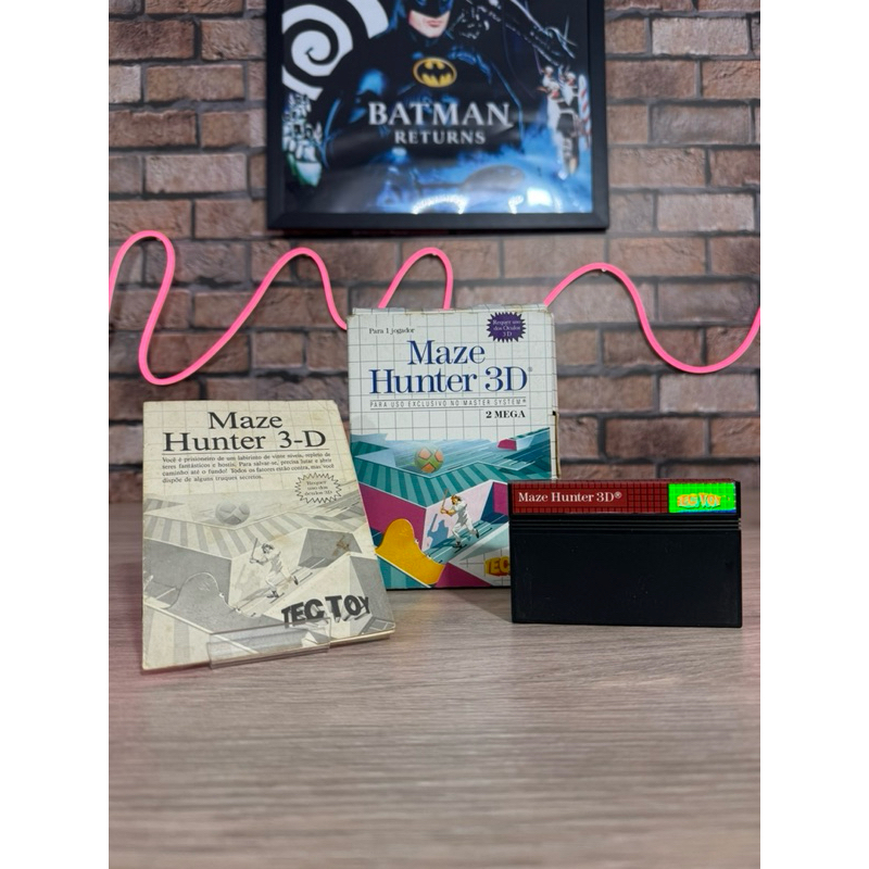 Maze Hunter 3D Tectoy Caixa de Papelão Master System