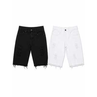 Kit 2 Bermuda Jeans Masculina Shorts Destroyed Alto Padrão em Qualidade