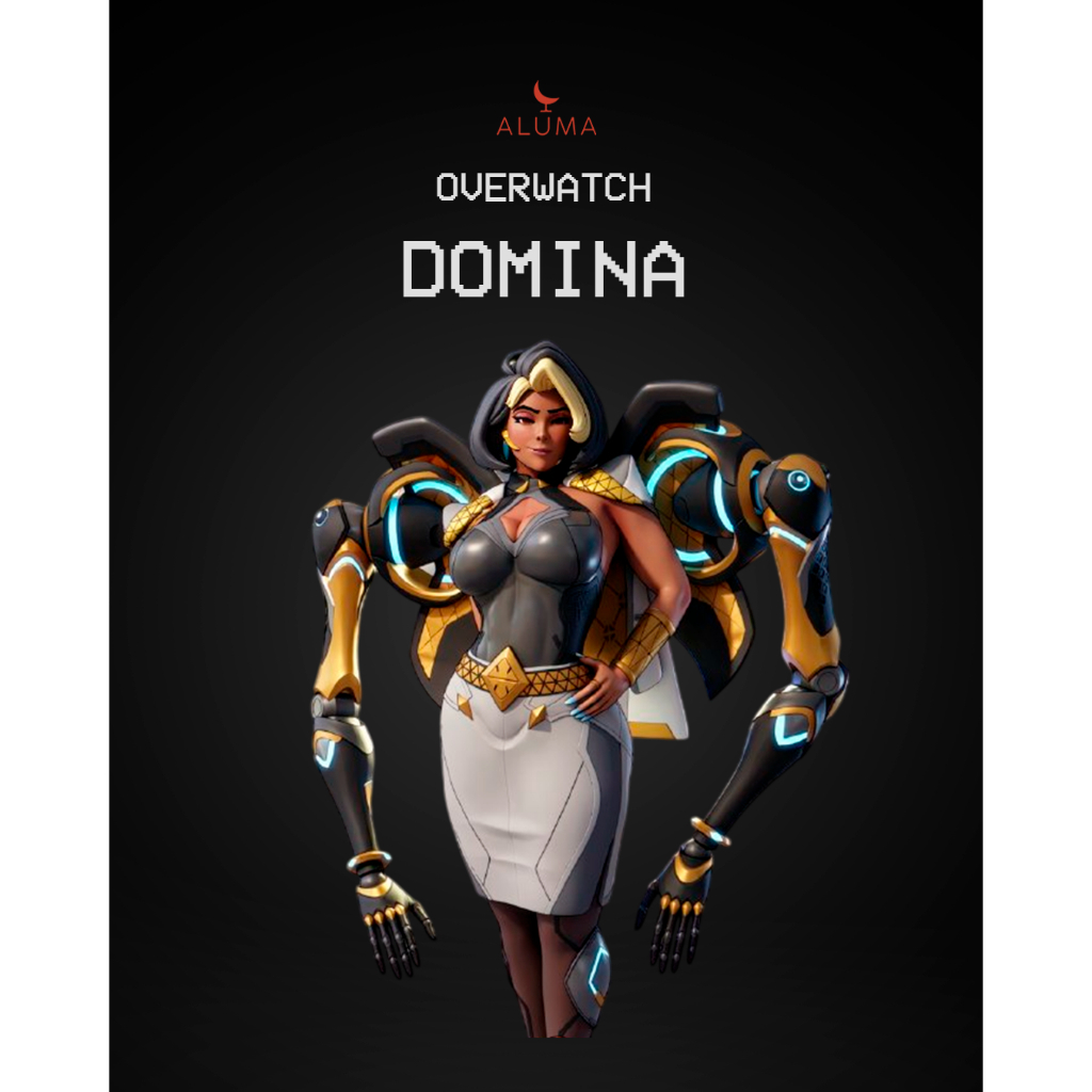 Action Figure Domina (Vaira Singhania) Overwatch 2 - Estátua em Resina Colecionável (20cm 30cm 40cm)