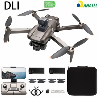 DLI Air One GPS Drone Aéreo Profissional Sem Escovas com Obstáculos Dual Câmara HD 4K 2 Baterias
