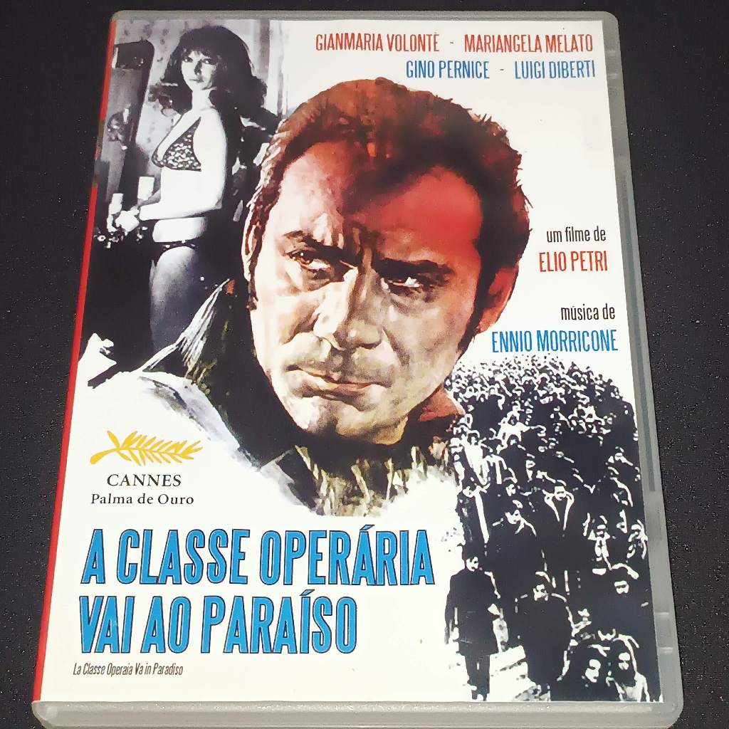 DVD A Classe Operária Vai Ao Paraíso Gian Maria Volonté - 1971 Clássico Político Nacional Versátil Ennio Morricone Palma