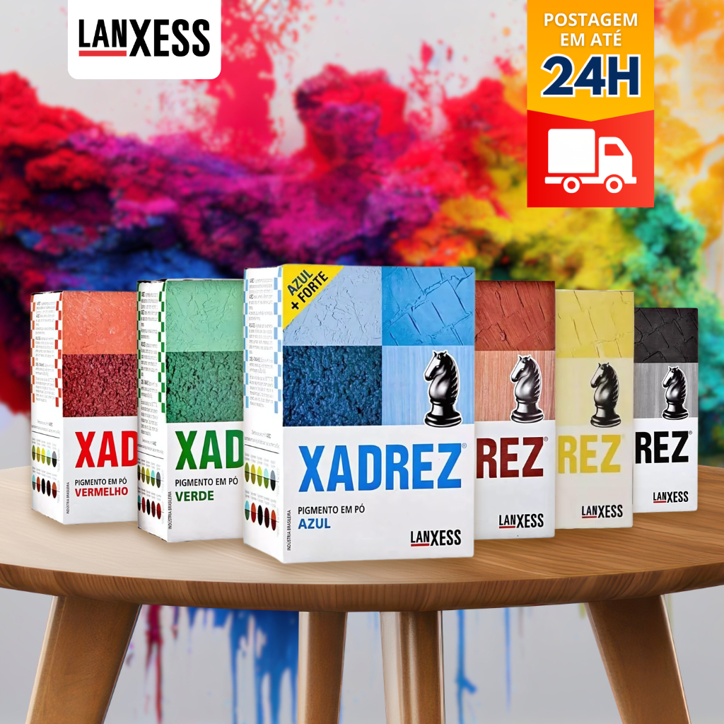 Pigmento Corante Xadrez em Pó Todas as Cores 250g Tonalizante em pó / Pigmentos para tintas
