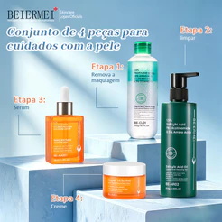 BEIERMEI Kit Retinol Cuidados com a pele antirrugas reafirmantes hidratantes Niacinamida, ácido salicílico