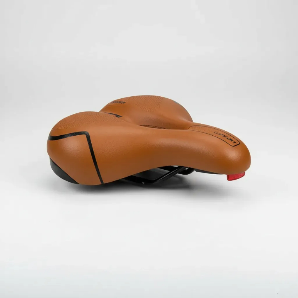 SELIM LTX GEL TECH COMFORT MARROM COM REFLETOR E ELASTÔMEROS PARA BIKE