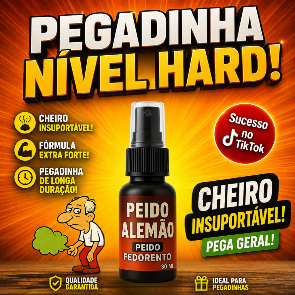 Peido Alemão Spray de Peido Pum Pronto 30ML Super Forte Pegadinha Trolagem Zueira Zoaçao Fedido