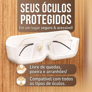 Suporte para Óculos de Parede Autoadesivo Organizador Porta Óculos Sem Furo Decoração Envio Imediato