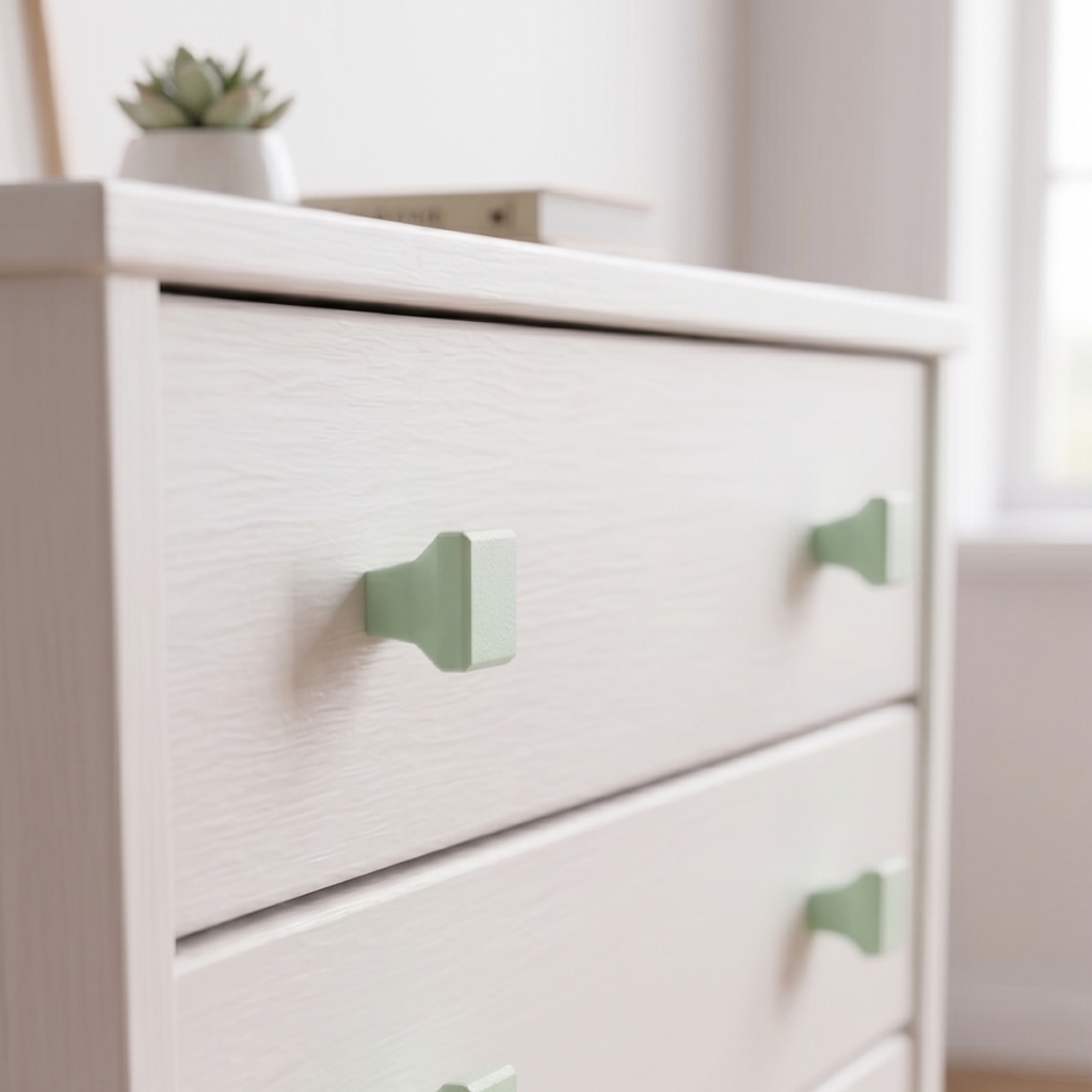 Kit 6 Puxadores de Móveis  Retrô para Cômoda Gaveta Armário Infantil e Quarto Renovação Elegante e Fácil Instalação