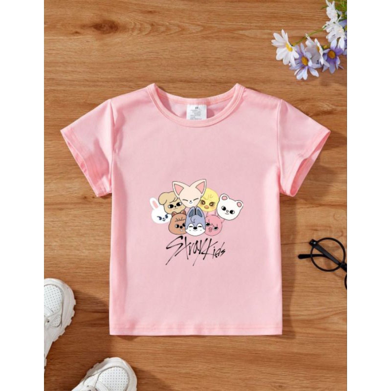 Camiseta Stray Kids Infantil Juvenil Unissex Pronta Entrega 100% Algodão Premium SKZ Coreano K-Pop unissex Premium