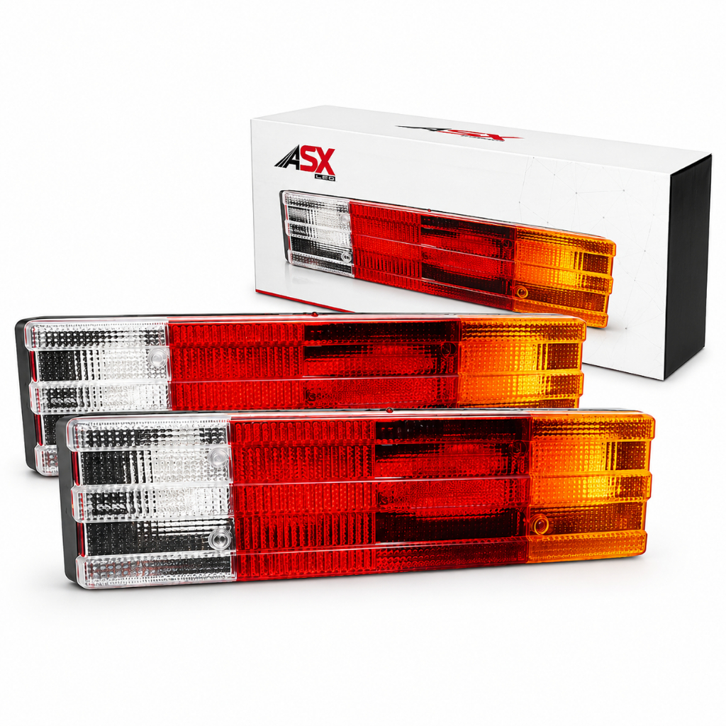 Lanterna Traseira LED Caminhão Mercedes 1113 1618 1620 ASX 12V 24V Alta Resistência
