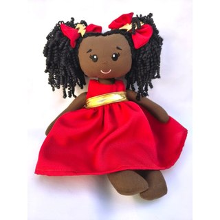 BONECA DE PANO NEGRA CACHEADA, ERE , AFRO