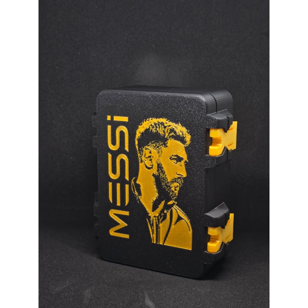 Caixa Porta Figurinha p/ Álbum Copa do Mundo 2026 - NEYMAR JR / MESSI / CR7 Organizador de Figurinha