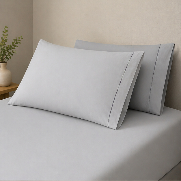 04 Fronhas Premium Micropercal 400 Fios – Toque Macio e Luxo para a Cama