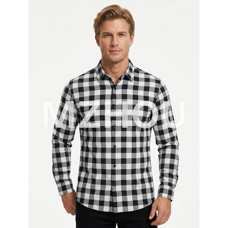 camisa xadrez manga long crepinho premium festa de junina