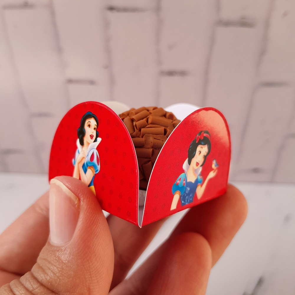 Forminhas para Docinhos Brigadeiro Doce Lembrancinhas Aniversário Branca de Neve