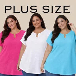 Blusa plus size feminina manga curta japonesa leve soltinha 44 46 48 50 52 54