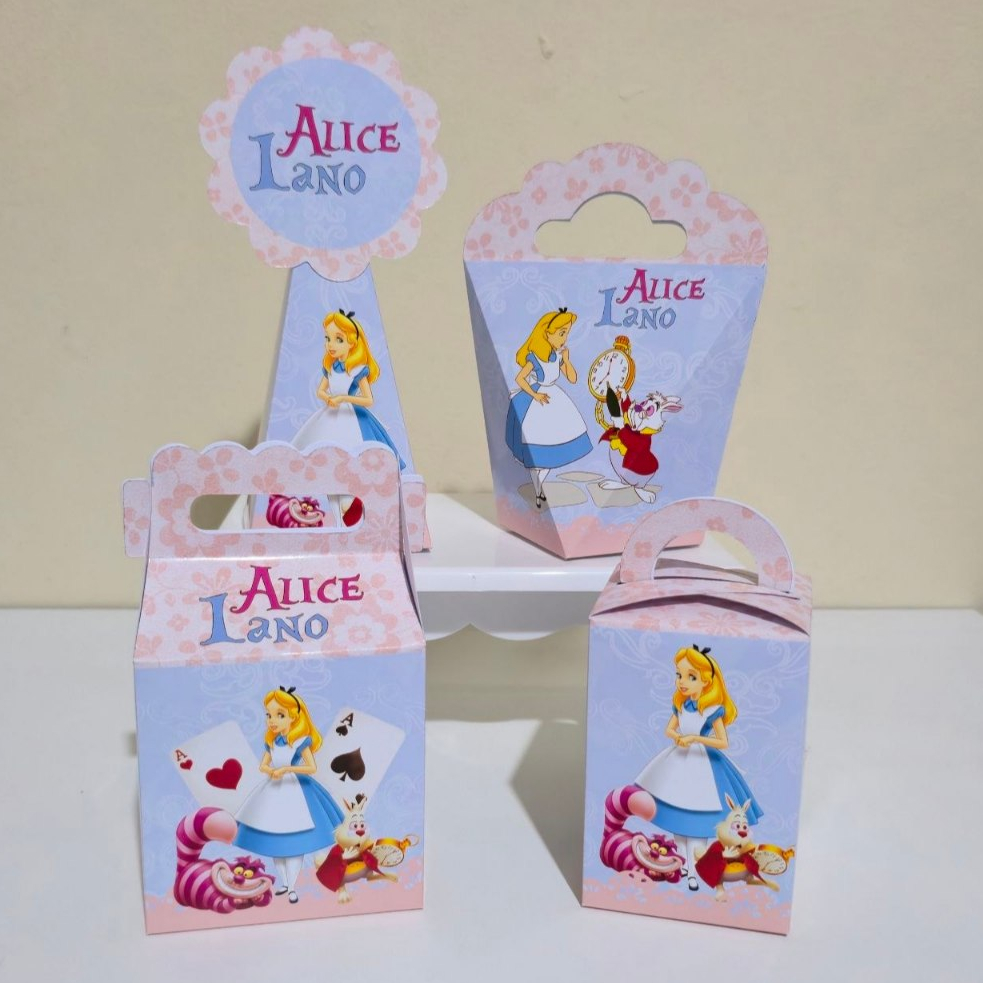 Kit Festa ALICE NO PAÍS DAS MARAVILHAS / Lembrancinhas / Festa infantil / Aniversário / Personalizados / Decoração ALICE